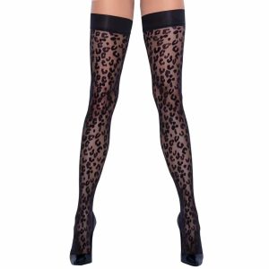 Cottelli Legwear Samostoječe nogavice Leopard