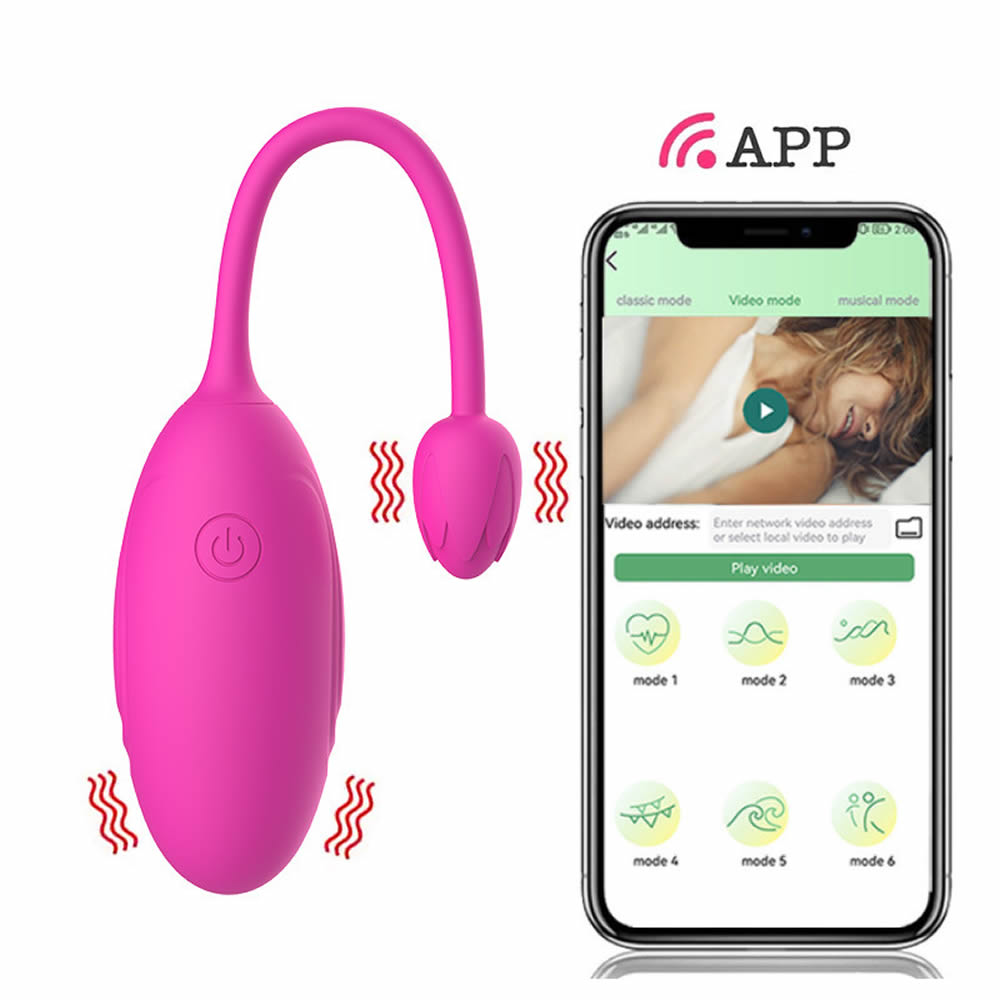 Lolita-LifeStyle-Double-head-Rose-egg-app-control-1 Vibracijsko jajce z App Double Head