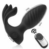 Analni vibrator z dvema motorjema črn