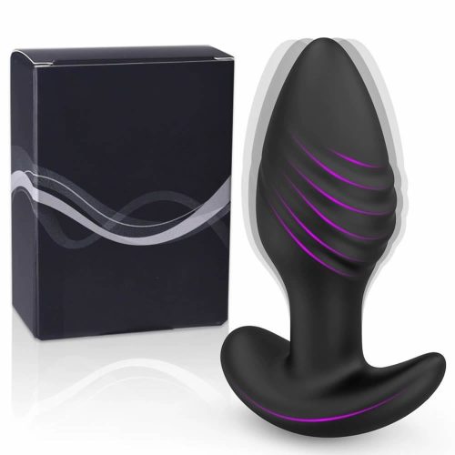 Lolita-LifeStyle-Lilo-360-rotation-app-butt-plug-black-2 360° Analni vibrator z App upravljanjem