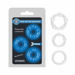Lolita-LifeStyle-Smooth-nubs-triple-stamina-ring-set-1 Obročki za penis Smooth nubs