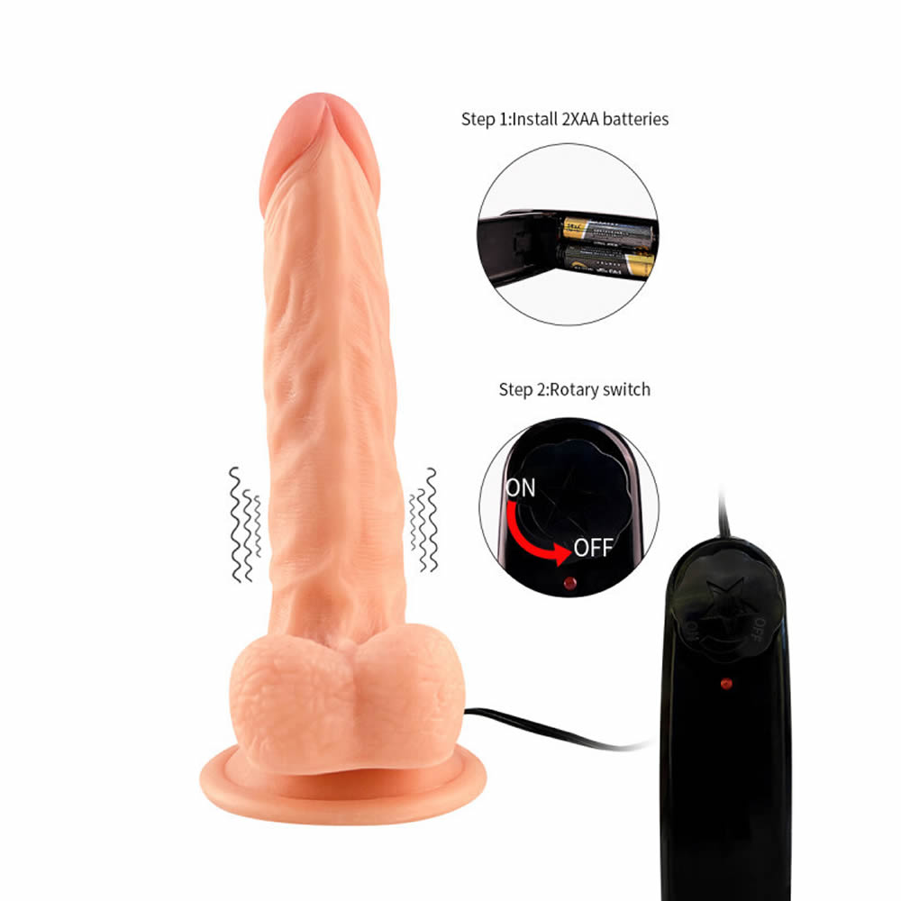 Lolita-LifeStyle-Ultra-realistic-vibrating-dildo-pvc-7.5-inch-2 Vibracijski dildo Ultra realistic 7.5 inch
