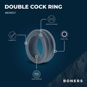 Erekcijski obroč Boners Double Design