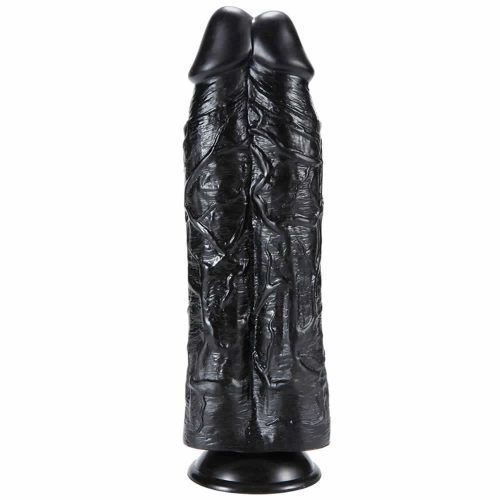 XXL dildo za dvojno penetracijo X-men black