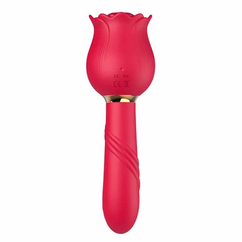Lolita-LifeStyle-Double-sided-Rose-sucking-vibrator-1 Vibrator 2 v 1 Rose sucking
