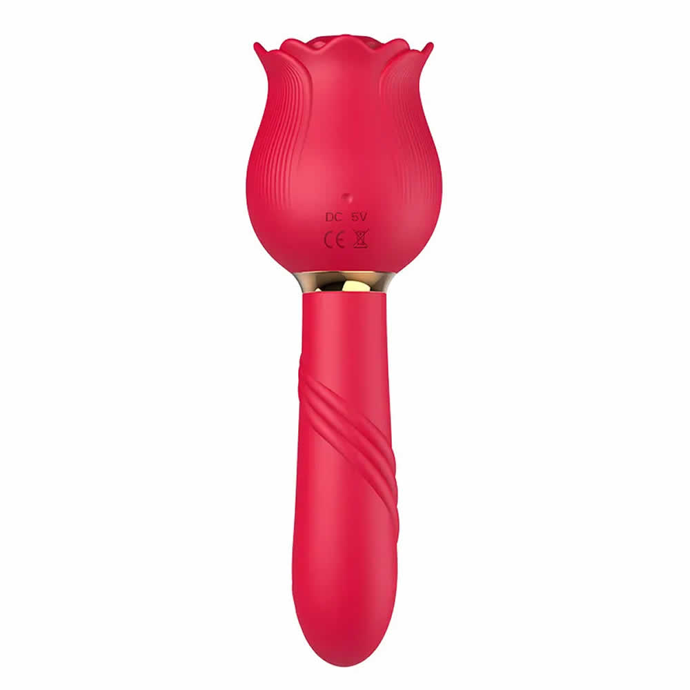 Lolita-LifeStyle-Double-sided-Rose-sucking-vibrator-1 Vibrator 2 v 1 Rose sucking