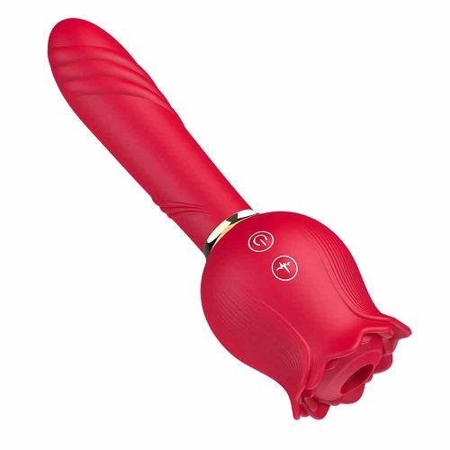 Lolita-LifeStyle-Double-sided-Rose-sucking-vibrator-3 Vibrator 2 v 1 Rose sucking