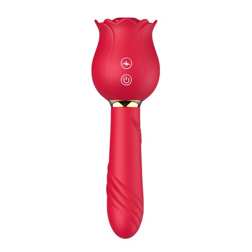 Lolita-LifeStyle-Double-sided-Rose-sucking-vibrator-4 Vibrator 2 v 1 Rose sucking