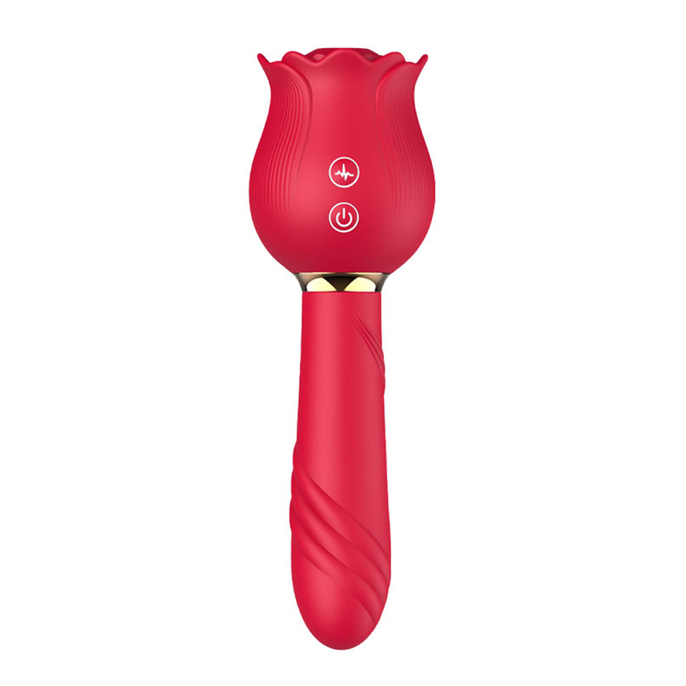 Lolita-LifeStyle-Double-sided-Rose-sucking-vibrator-4 Vibrator 2 v 1 Rose sucking