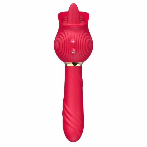 Vibrator 2 v 1 Tongue licking