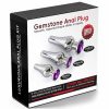Gemstone Anal plug set srebrn