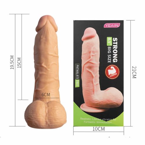 Teksturiran realističen dildo 8.5 inčev