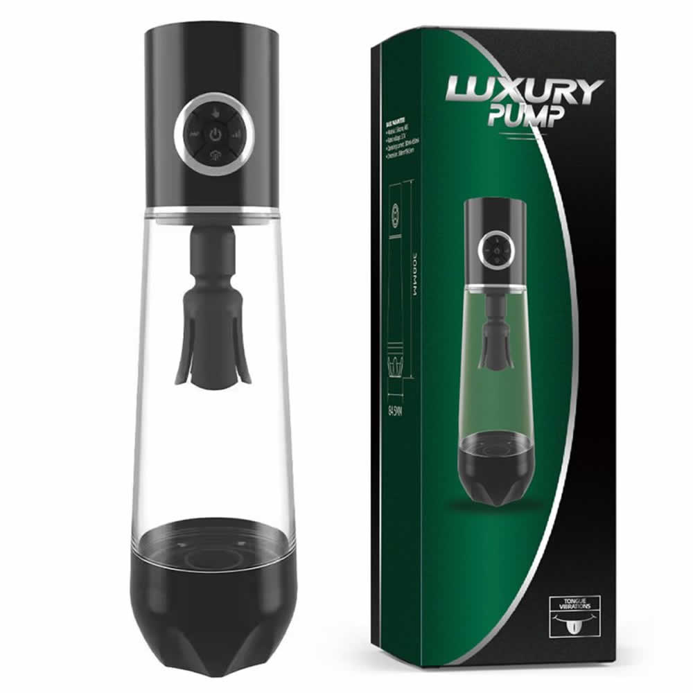 Lolita-LifeStyle-Luxury-Penis-pump-automatic-rechargeable-green-1 Avtomatska vibracijska erekcijska črpalka Luxury