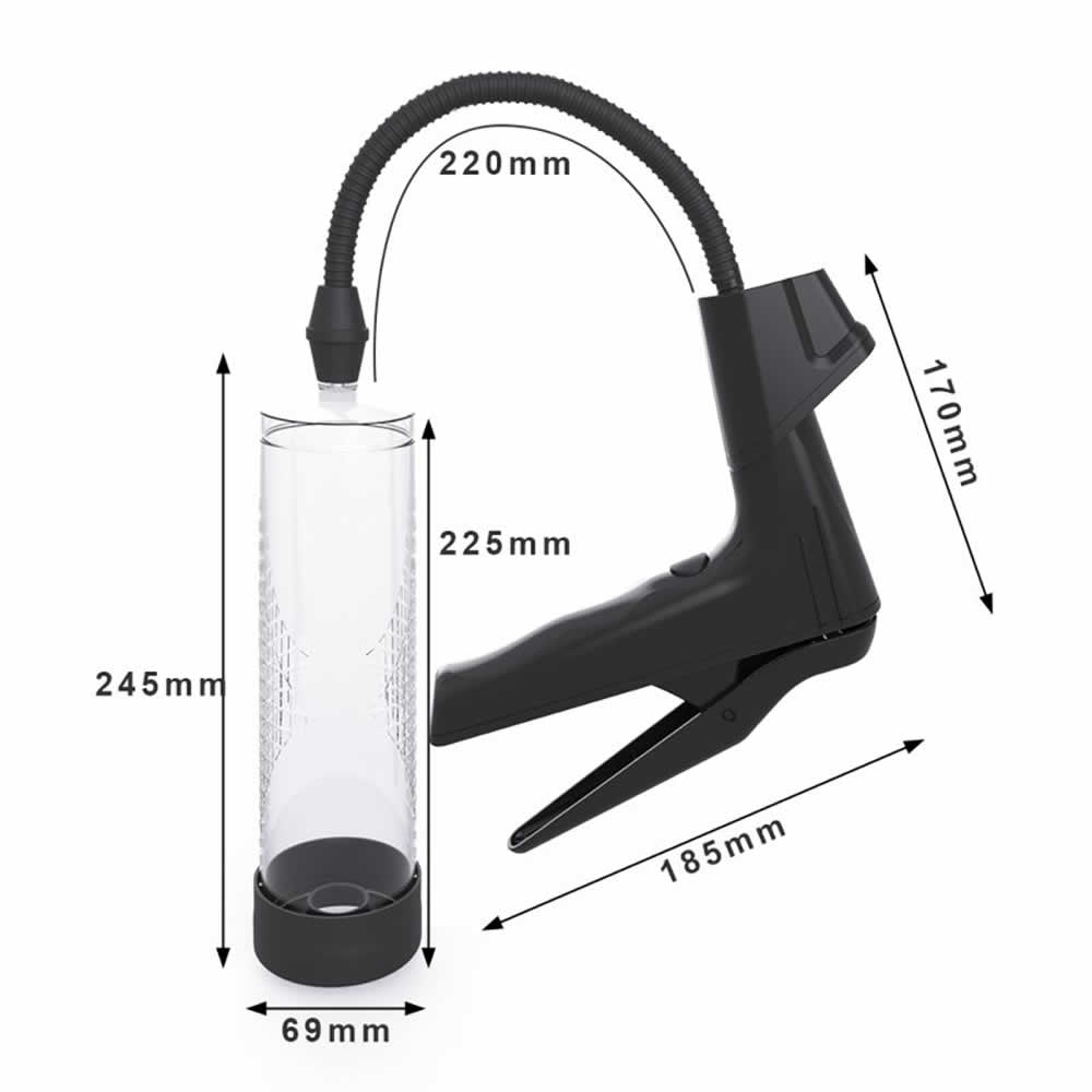 Lolita-LifeStyle-Luxury-Penis-pump-with-digital-display-3 Vakumska erekcijska črpalka Air Gun
