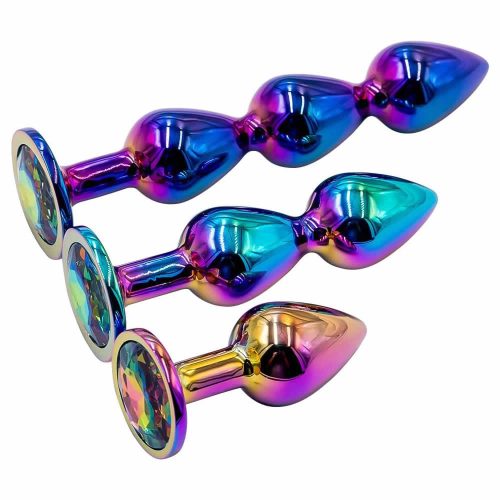 Iridescent Anal plug set