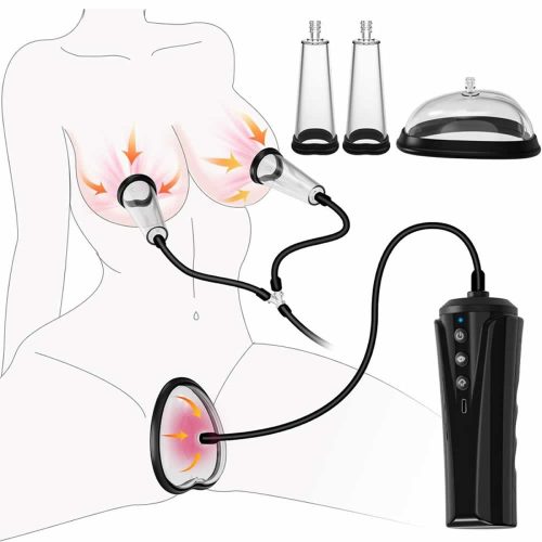 Lolita-LifeStyle-Nipple-and-vaginal-pump-Passionate-1 Set črpalk za vagino in bradavice Passionate