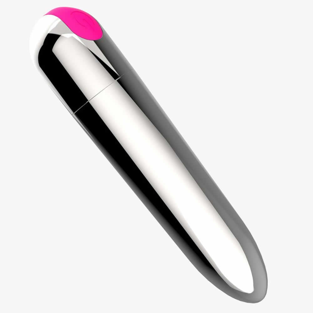 Lolita-LifeStyle-Rechargeable-vibrating-sex-bullet-long-silver-1 Mini žepni vibrator Happy Dream