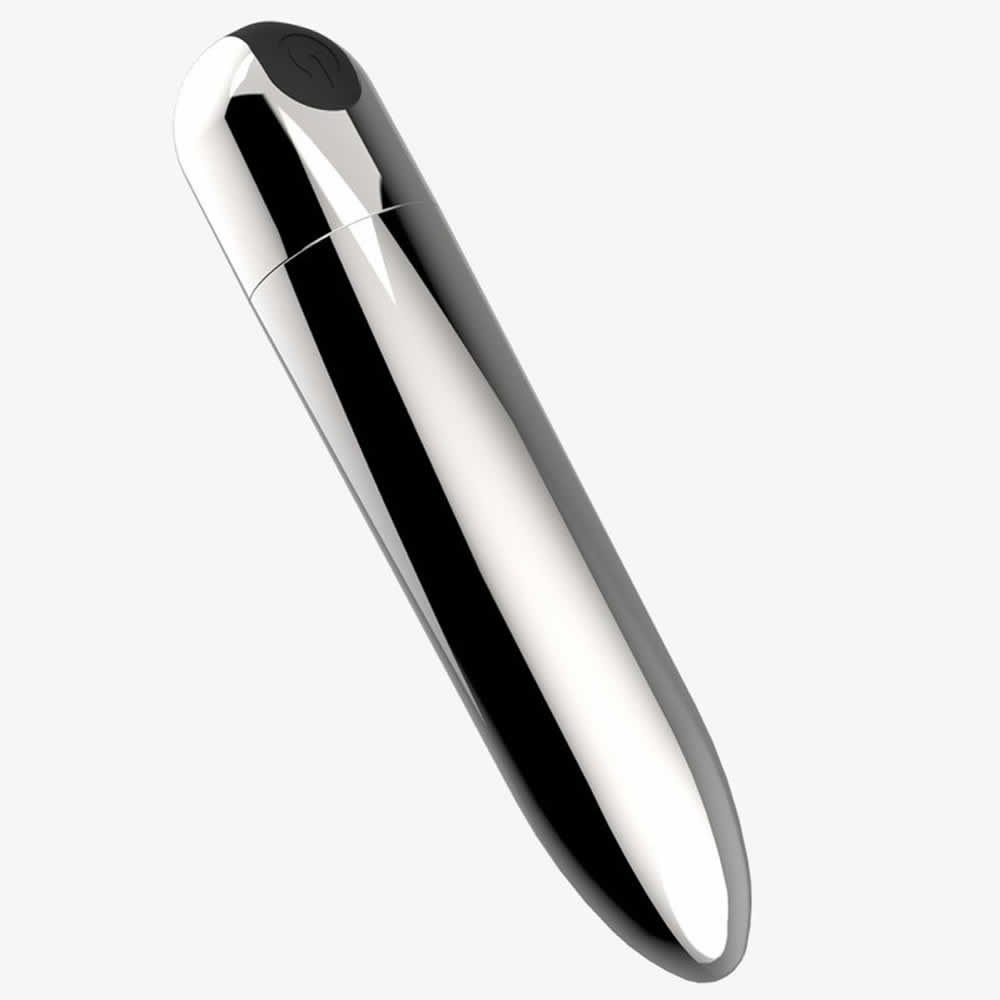 Lolita-LifeStyle-Rechargeable-vibrating-sex-bullet-long-silver-2 Mini žepni vibrator Happy Dream