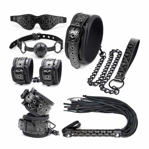 Lolita-LifeStyle-Secret-play-Diamnond-pattern-set-black-1 BDSM set Diamond pattern