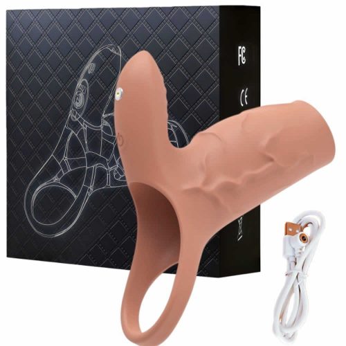 Vibracijski rokav za penis s stimulatorjem klitorisa