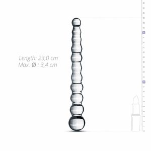 Steklen mehurčkast dildo No.20 Gildo