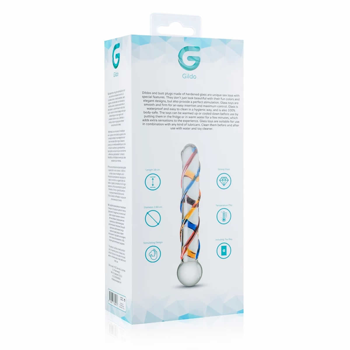 Lolita-Lifestyle-Gildo-Rainbow-Glass-dildo-10-18-cm-4 Steklen dildo No.10 Gildo