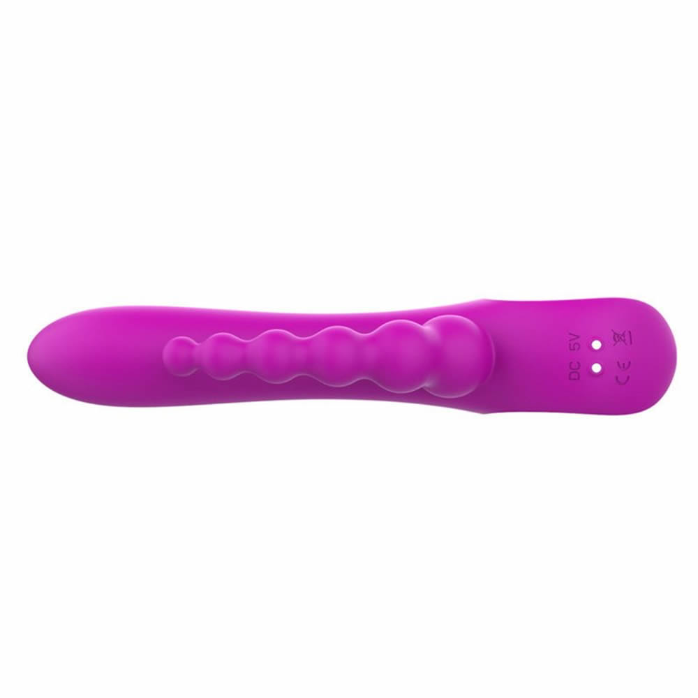 Lolita-Lifestyle-High-frequency-triple-vibrator-pink-3 G-spot in klitoris vibrator z analnimi kroglicami