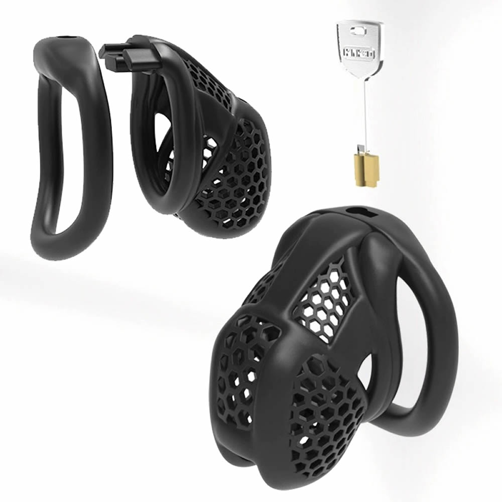 Lolita-Lifestyle-Honeycomb-medium-cock-cage-1 Mini mrežasta kletka za penis Honeycomb M