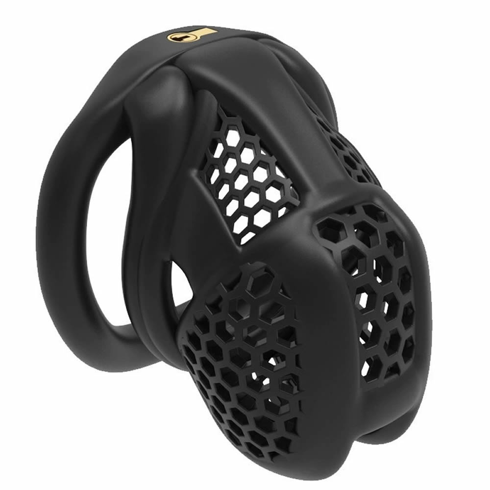 Lolita-Lifestyle-Honeycomb-medium-cock-cage-2 Mini mrežasta kletka za penis Honeycomb M