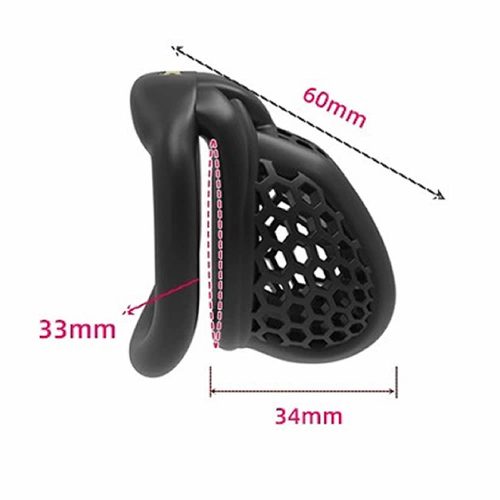 Lolita-Lifestyle-Honeycomb-medium-cock-cage-3 Mini mrežasta kletka za penis Honeycomb M