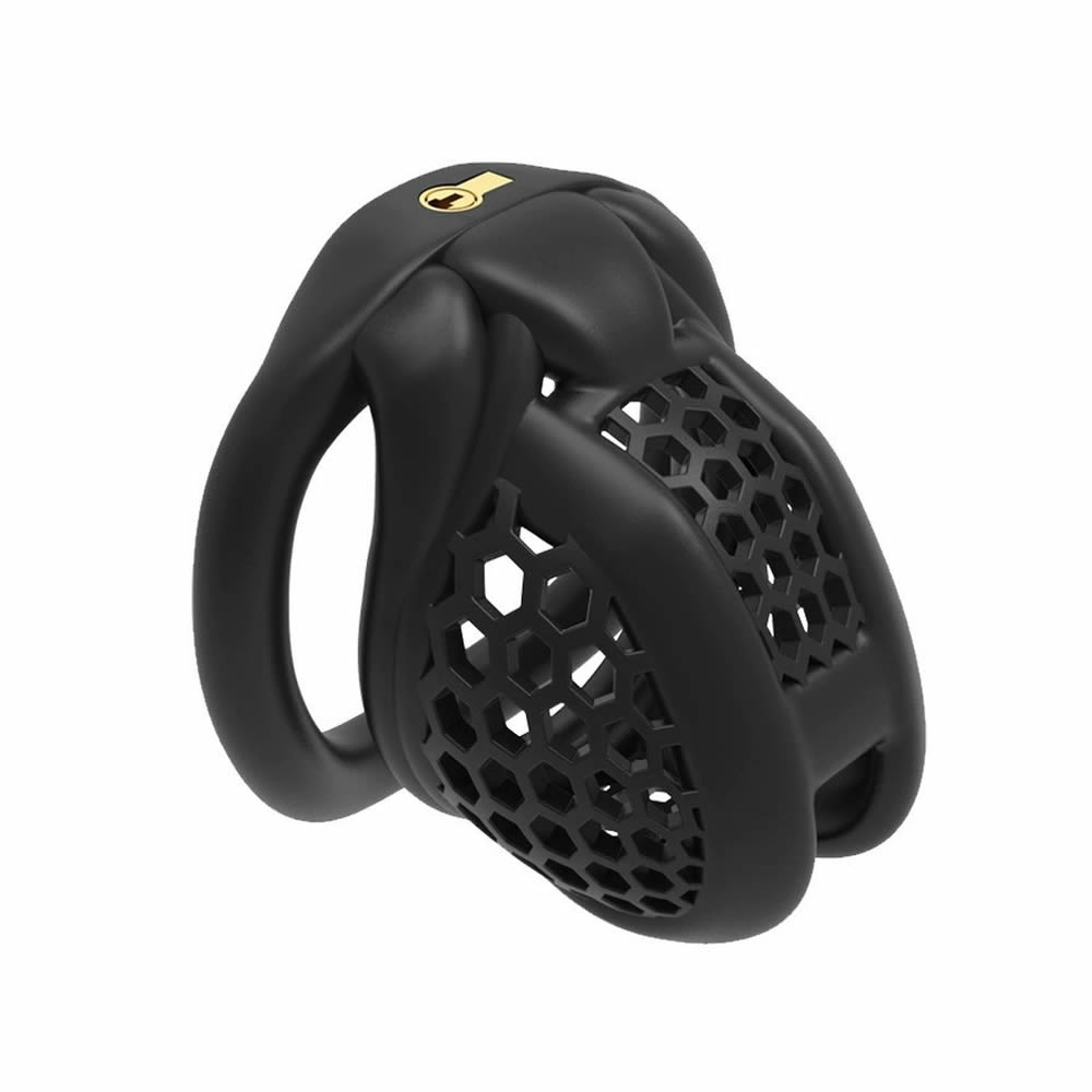 Lolita-Lifestyle-Honeycomb-medium-cock-cage-4 Mini mrežasta kletka za penis Honeycomb M