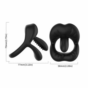 Lolita-Lifestyle-Lips-thong-erection-enhancer-vibrating-cockring-2 Dimenzije za Vibracijski obroček z ustnicami in jezičkom