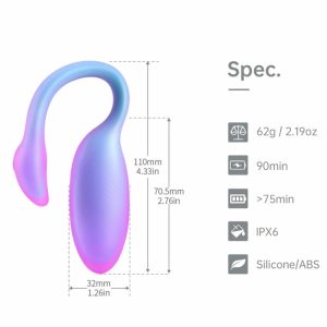 Lastnosti Magic Motion Flamingo Max App vibracijski jajček vijoličen