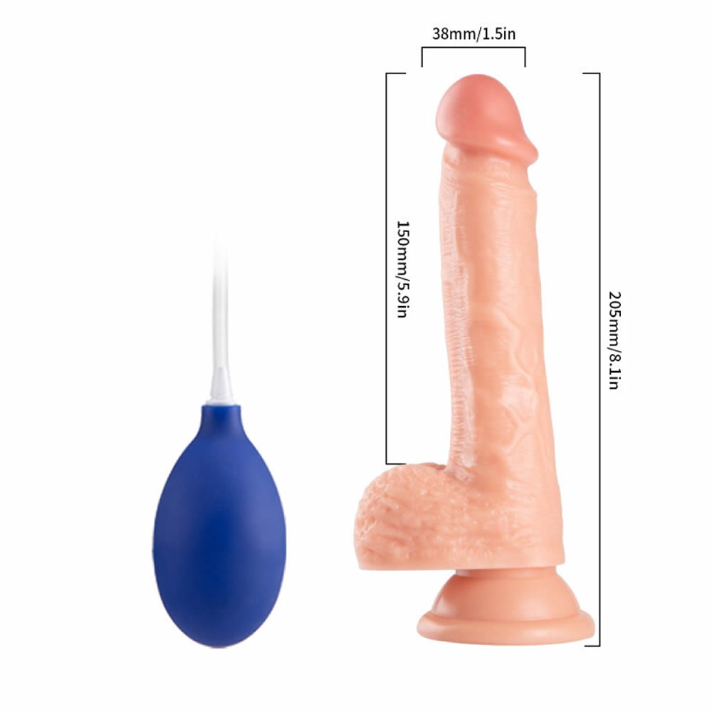 Lolita-Lifestyle-Snailage-8.1inch-ultra-realistic-ejaculating-dildo-2 Dimenzije za Ejakulacijski dildo Ultra Realistic 8.1 inch