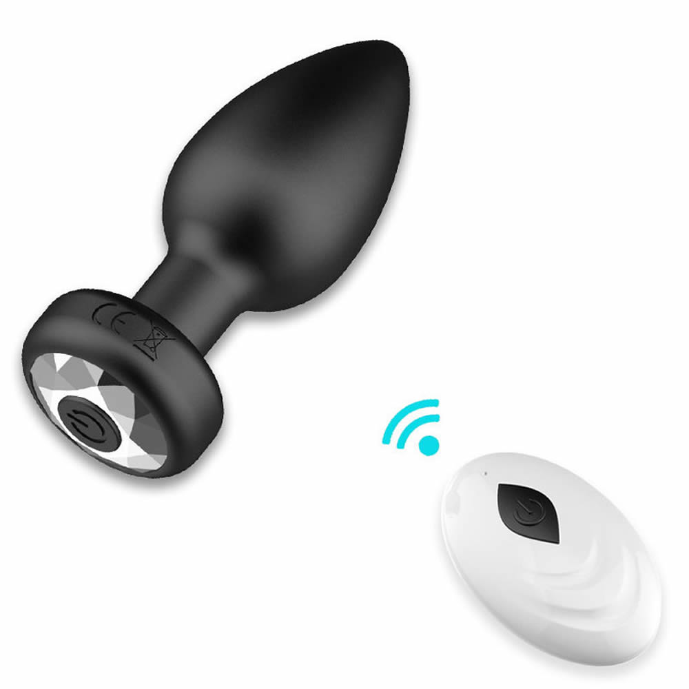 Lolita-Lifestyle-Wireless-butt-plug-with-diamond-remote-control-2 Analni vibrator z diamantom in daljincem