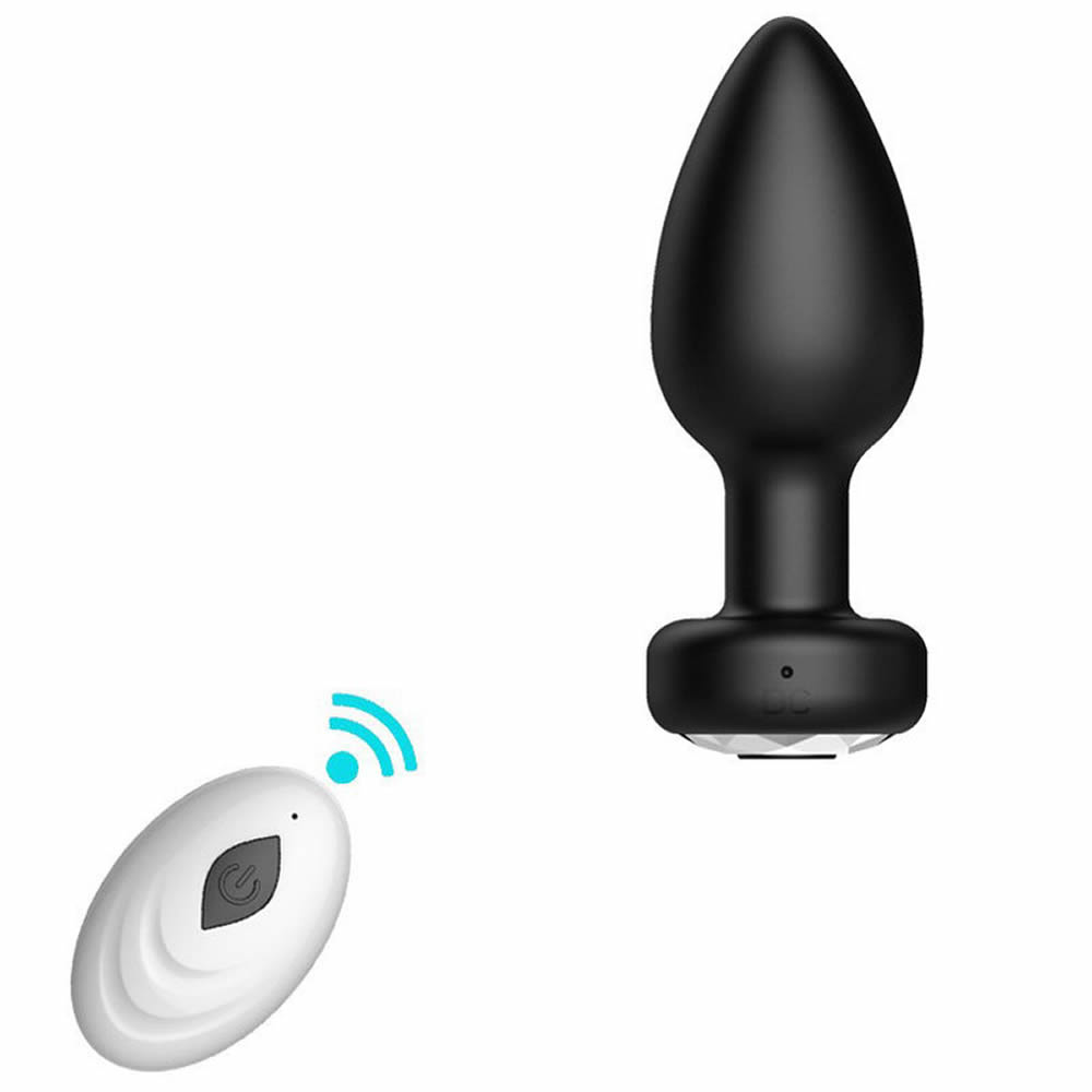 Lolita-Lifestyle-Wireless-butt-plug-with-diamond-remote-control-4 Analni vibrator z diamantom in daljincem