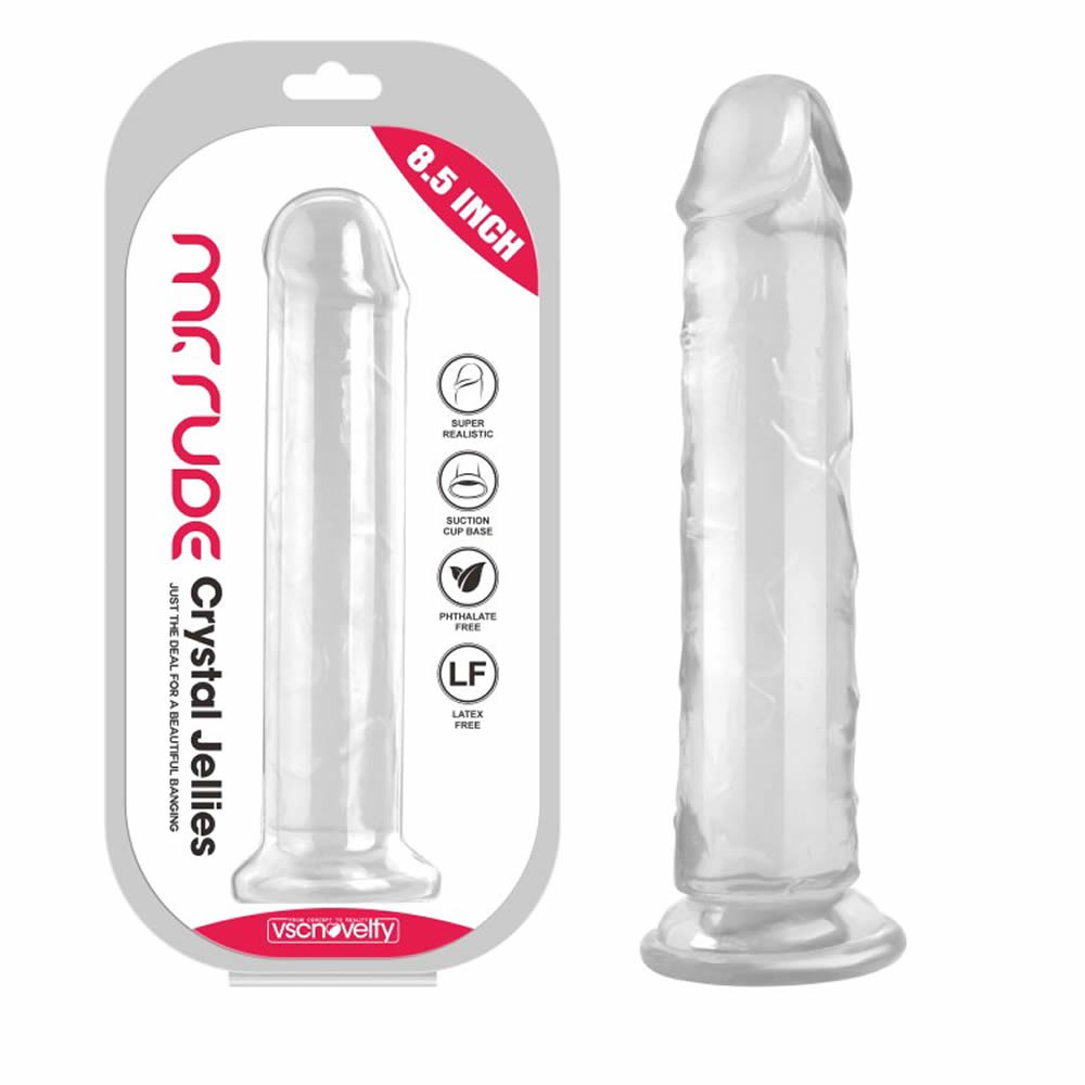 Lolita-Lifestyle-dildo-Mr-rude-8.5inch-pclear-1 Dildo Mr. Rude Crystal Jellies 8.5