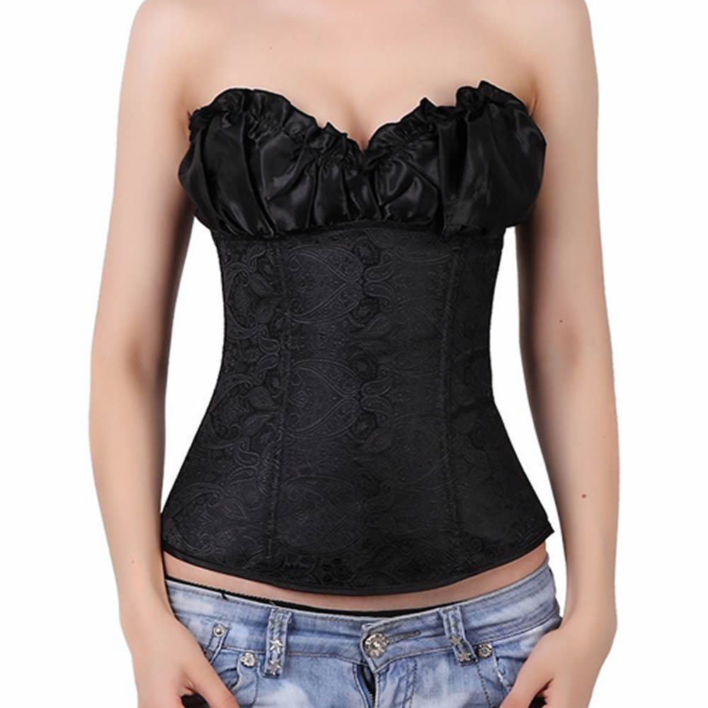 Lolita-Lifestyle-korzet-Royal-embroided-waist-slimming-black-2 Korzet za ozek pas Royal