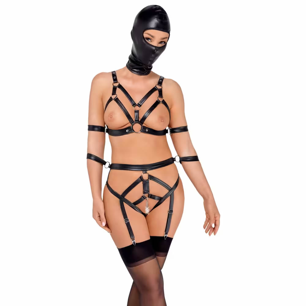 Lolita-LifeStyle-Bad-Kitty-harness-set-z-masko-1 Harness bikini set z masko Bad Kitty