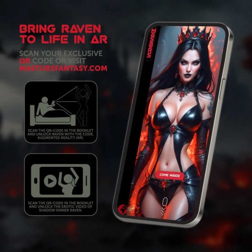 Oživi svoj Masturs masturbator v AR. Masturs Raven Shadow Sinner masturbator