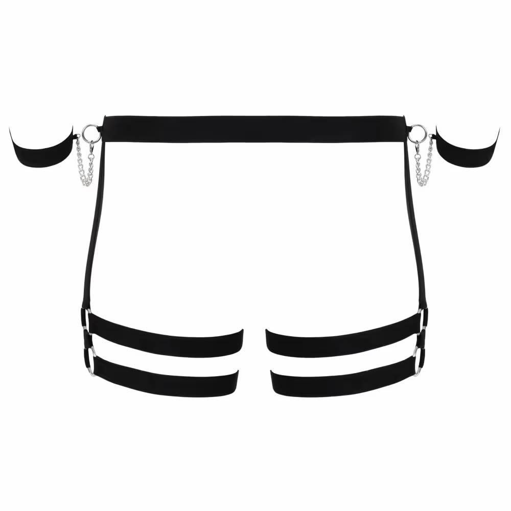 Lolita-LifeStyle-Svenjoyment-men-harness-slip-with-handcuffs-5 Moške Harness hlačke z lisicami Svenjoyment