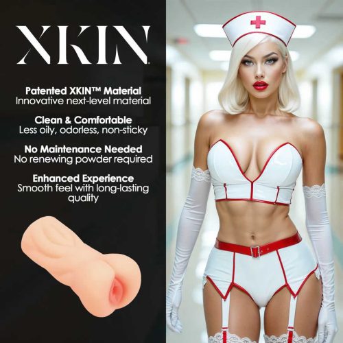 Material XKIN Career Girls Naughty Nurse Tiffany Throatcheck masturbator