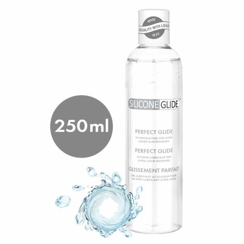 Waterglide Siliconeglide Perfect Glide 250 ml je dolgotrajen silikonski lubrikant za gladko drsenje in intenzivno vlaženje. S svilnato, nelepljivo teksturo.