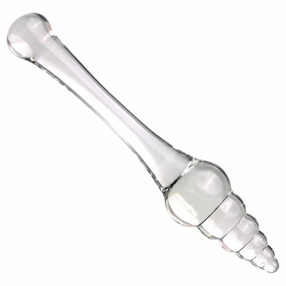 LolitaLifeStyle-Spinning-butt-plug-glass-dildo-2 Steklen analni dildo Spinning