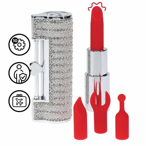 Loveline Glamour Angel vibrator šminka clear