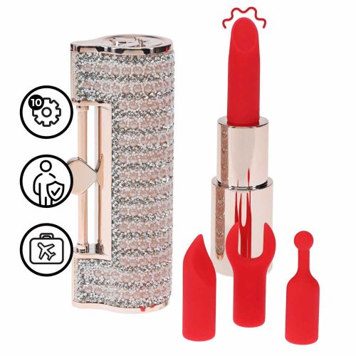 Loveline Glamour Angel vibrator šminka roza