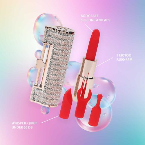 Loveline Glamour Angel vibrator šminka roza