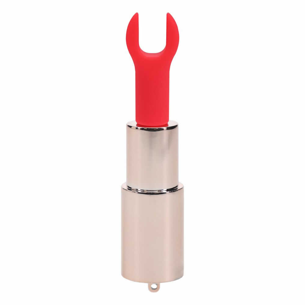 Lolita-LifeStyle-Loveline-Glamour-Lipstick-vibrator-with-4-attachments-and-rhinestone-sachel-Tiffany-pink2-5 Loveline Glamour Tiffany vibrator šminka roza karo